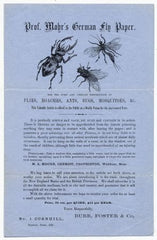 US 1850 Advertising Cover for German Fly Paper with Scott 7