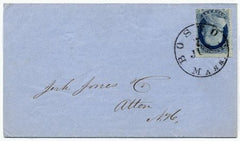 US 1850 Advertising Cover for German Fly Paper with Scott 7