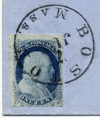 US 1850 Advertising Cover for German Fly Paper with Scott 7