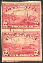 US 373 Early Commemoratives F - VF Vert Imperf Pair cv $55