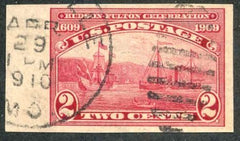 US 373 Early Commemoratives F - VF Used Margin Singles cv $27.50