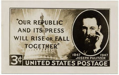 US 946 Photo Essay, Joseph Pulitzer, Proposed design