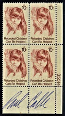 US 1549 Autographed PB, designer Paul Calle