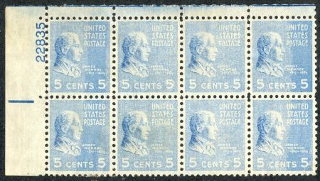 US 810 Error Underinked Block of 8