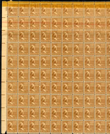 US 805b Error Precancel Sheet