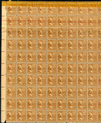 US 805b Error Precancel Sheet
