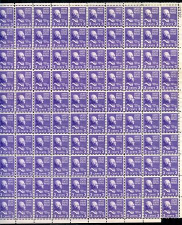 US 807 Error Double Paper From a Letter etc, not scotch taped