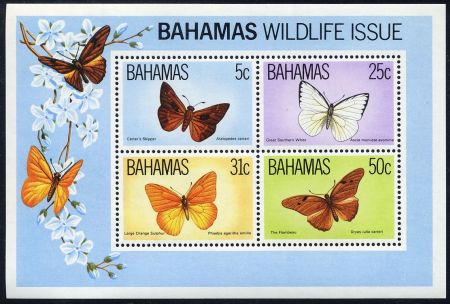 Bahamas 542 NH S/S Butterflies