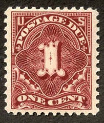 US J61b Postage Dues VF - XF Deep Claret Shade