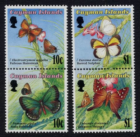 Cayman Is. 686 - 687 NH Butterfly Pairs