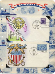 US 929, 934, 935, 936, 939 & 940 FDC's Mae Weigand Hand Painted