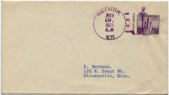 US Kentucky, Anchor 729 Fancy Cancel Cover, Thin Anchor