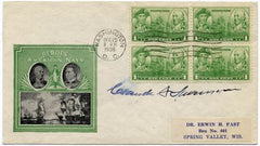 US 790 FDC signed by Secretary of Navy, Claude Swanson