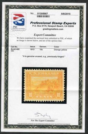 US 400 Early Commemoratives H XF - Superb PSE Cert