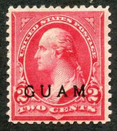 US Guam 2a Possessions F - VF Rose Carmine