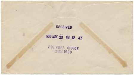 US Idaho, Elba 739 Fancy Cancel Cover, Napoleon, Vice President stamp