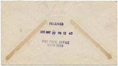 US Idaho, Elba 739 Fancy Cancel Cover, Napoleon, Vice President stamp