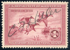 US RW2 Duck Stamp XF Used with PSE Cert