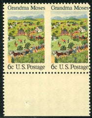 US 1370a Error F - VF NH Pair Imperf Between