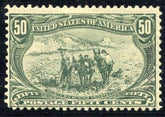 US 291s Early Commemoratives LH Specimen Overprint at Right