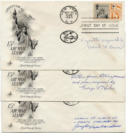 US C58 Autographed Cover, Signed by the Engravers