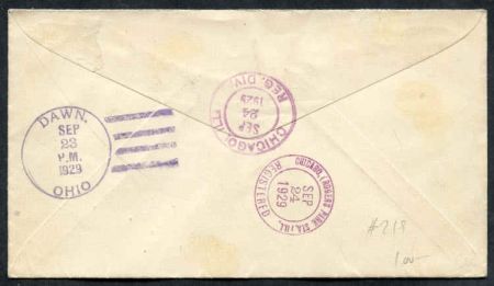 US Ohio, Dawn 563, 651, 680, U429 Fancy Cancel Cover