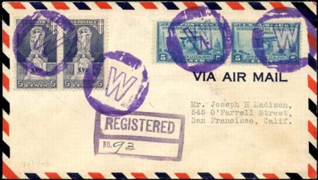 US Illinois, Wing 628, 650, Fancy Cancel Cover