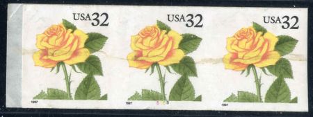 US 3054a Error Imperf NH PNS (3) From beginning of roll