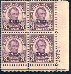 US 0661 F - VF NH Plate Block 18126 LR