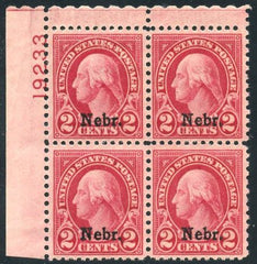 US 0671 VF - XF Plate Block 192133 UL cv 60.00