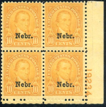 US 0679 Ave - F NH Plate Block 19234 LR