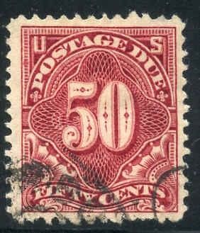 US J37 Postage Dues Used Great Color cv 800.00