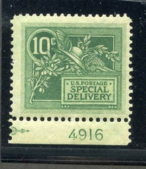 US E7 Special Delivery F - VF 2 plate number singles cv $130+