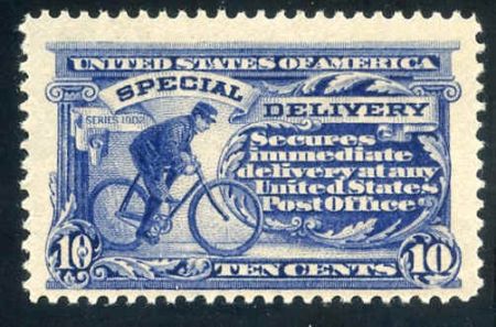 US E8b Special Delivery F - VF NH Violet Blue - Pristine