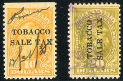 US RJ10 - 11 Revenue F - VF Used High values Tobacco Sale Tax