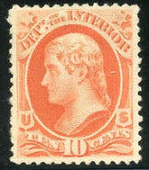 US O100 Official XF Superb Regummed "NH" cv $110