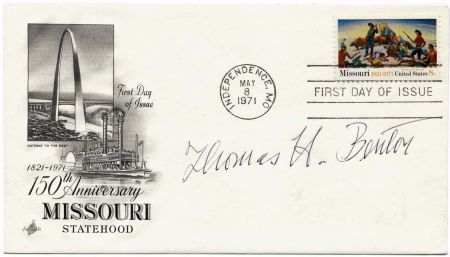 US 1426 FDC Signed by Artist Thomas H. Benton