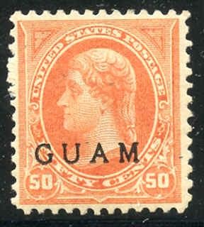 US Guam 11 Possessions VF LH cv 350.00