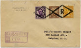 US New Jersey, Edgewater 555, 562, 685 Fancy Cancel Cover, Diamond