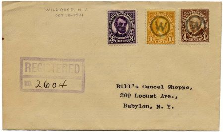 US New Jersey, Wildwood 555, 562, 685 Fancy Cancel Cover