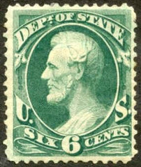 US O60 Officials F - VF Hinge Remnant Short perf cv $220