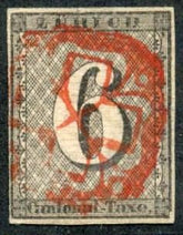 Switzerland 1L4 Used VF Type III - Rellstab Cert cv $1,650
