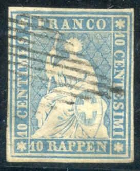 Switzerland 21 Used F 4 Large Margins sc $125