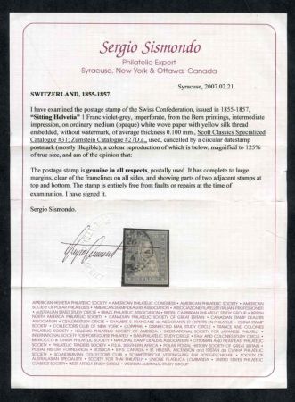 Switzerland 31 Used XF - Cert cv $1,000