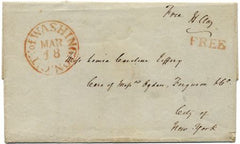 Autograph Henry Clay on Free Frank Cover