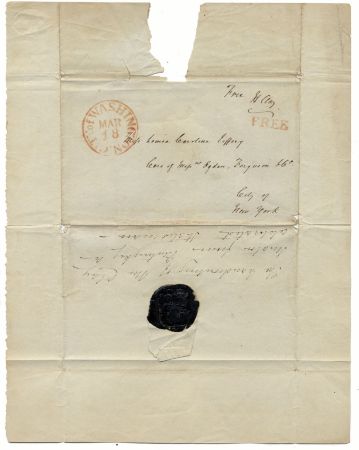 Autograph Henry Clay on Free Frank Cover