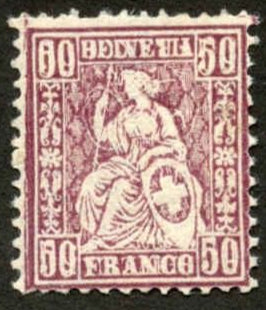 Switzerland 67b Mint Fine Hinged - Scarce! cv $325