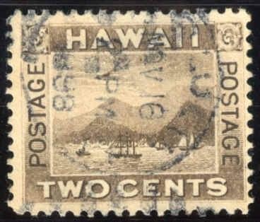 US Possessions - Hawaii 75 var F - VF Used Flying Goose Flaw APS Cert cv $400