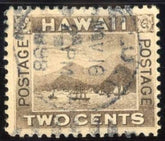 US Possessions - Hawaii 75 var F - VF Used Flying Goose Flaw APS Cert cv $400