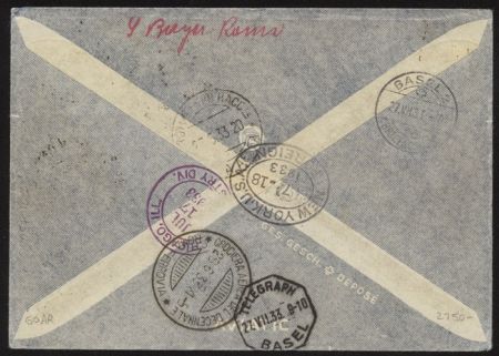 Tripolitania 1933 Exress Balbo Flight to Switzerland